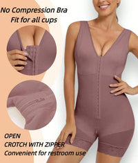 Fajas Colombianas Shapewear for Women Tummy Control Post Surgery Full Body Shaper Butt Lifter with Zipper Crotch Skimsbodysuits Solleonnewfajascurve Elegant Figure Fajas Melibelt Bodysuitfajashaper